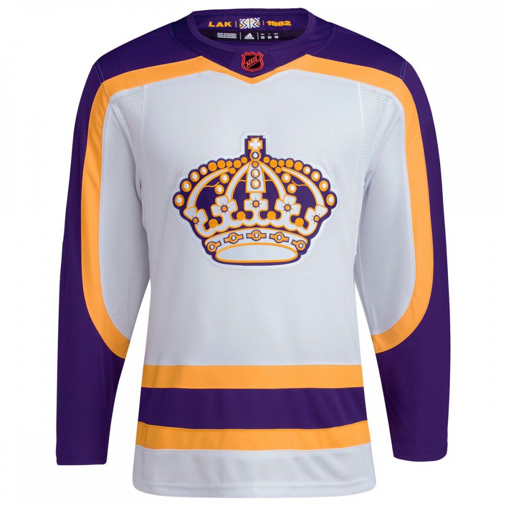 Los Angeles Kings adidas Reverse Retro 2.0 Authentic Blank Jersey - White-Pro Kit Vault | Brand New 26/27 Sports Jerseys